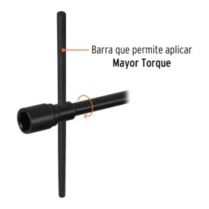 LLAR-9 , LLAVE DE ARTILLERIA 2/BOCAS 1-1/16X1-1/4 TRUPER - Imagen 4