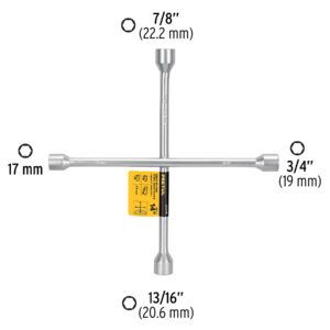LLCR-14P , LLAVE DE CRUZ CROMADA 14  PRETUL - Imagen 2