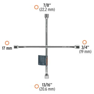 LLCR-18 , LLAVE DE CRUZ UNIVERSAL DE 18 TRUPER - Imagen 2