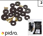 KIT DE REPARACION DE PLOMERIA (TORNILLOS Y EMPAQUES PLANOS P/MEZC) 58333 PIDSA