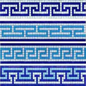 MOSAICO VENECIANO 2X2 CENEFA ISLA, 15 CMS ANCHO   KOLORINES