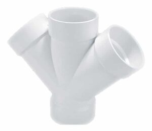 PVC SANITARIO CEMENTAR YEE DOBLE 4X4 (100MMX100MM) D=6 (2021168)
